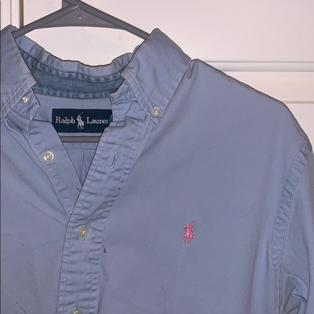 3/$25 Polo Ralph Lauren light blue shirt